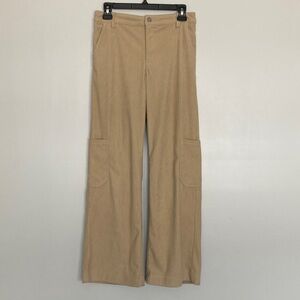 Wild Fable Wide Leg Pants Tan Corduroy Women’s xxs Teen Junior Cargo Pockets